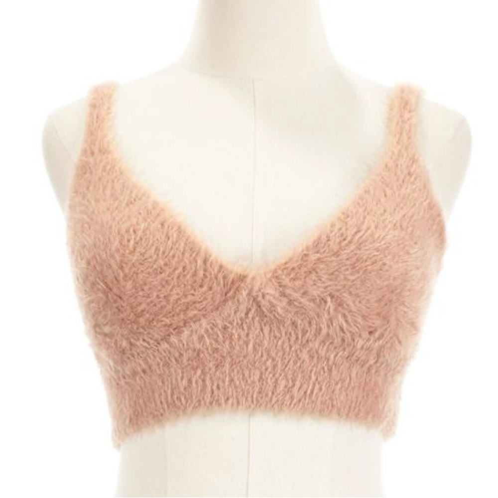 Jonathan Simkhai Fuzzy Bralette retails for 185! Never been worn tags attached